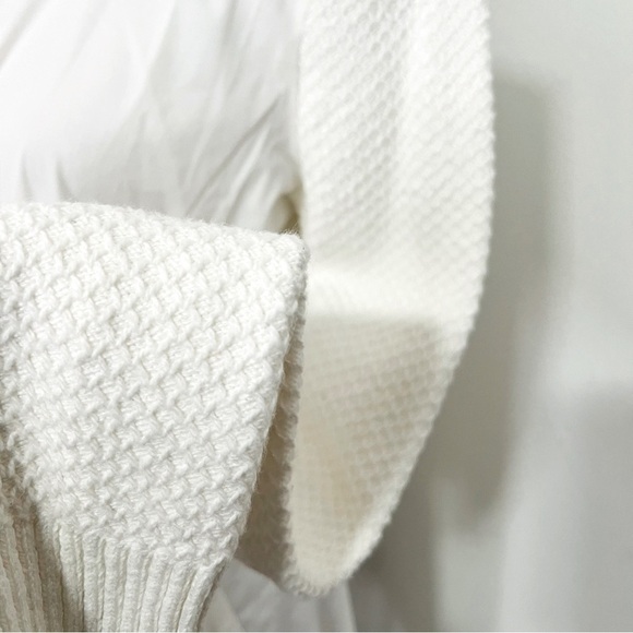 Donna Karan New York Women's Button Up Collared Shirt Sweater Sleeves Size M NWT - Picture 4 of 12